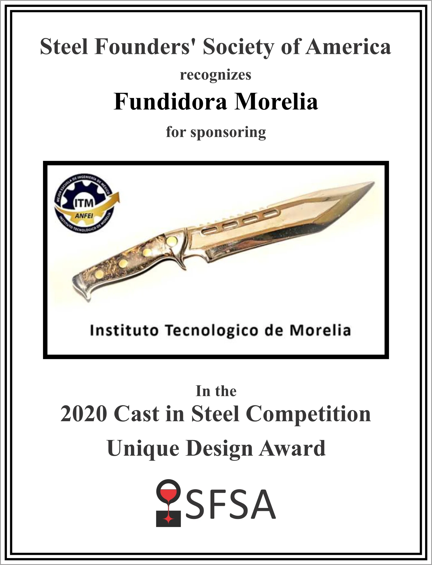 SFSA Award